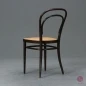 Preview: Thonet 214 Dunkel Braun Bugholzstuhl mit Geflecht gebraucht