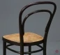 Preview: Thonet 214 Dunkel Braun Bugholzstuhl mit Geflecht gebraucht