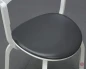 Preview: Thonet 404 SPF Leder Grau Bugholzstuhl Weiß gebraucht