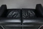 Preview: Cassina LC2 Le Corbusier 2-Sitzer Sessel Leder Schwarz gebraucht