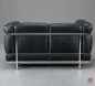Preview: Cassina LC2 Le Corbusier 2-Sitzer Sessel Leder Schwarz gebraucht