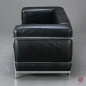 Preview: Cassina LC2 Le Corbusier 2-Sitzer Sessel Leder Schwarz gebraucht