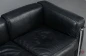 Preview: Cassina LC2 Le Corbusier 2-Sitzer Sessel Leder Schwarz gebraucht