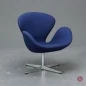 Preview: Fritz Hansen Swan Chair in Blau Lounge Sessel gebraucht