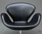 Preview: Fritz Hansen Swan Chair in Schwarz Leder Sessel gebraucht