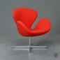Preview: Fritz Hansen Swan Chair in Rot Lounge Sessel gebraucht