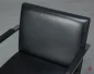 Preview: Knoll Brno Freischwinger Armlehnstuhl Leder Schwarz gebraucht