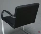 Preview: Knoll Brno Freischwinger Armlehnstuhl Leder Schwarz gebraucht