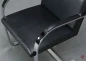 Preview: Knoll Brno Freischwinger Armlehnstuhl Leder Schwarz gebraucht