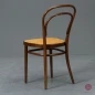 Preview: Thonet 214 Nussbaum Braun Bugholzstuhl mit Geflecht Vintage gebraucht