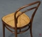 Preview: Thonet 214 Nussbaum Braun Bugholzstuhl mit Geflecht Vintage gebraucht