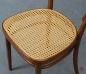 Preview: Thonet 214 Nussbaum Braun Bugholzstuhl mit Geflecht gebraucht
