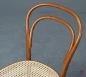 Preview: Thonet 214 Nussbaum Braun Bugholzstuhl mit neuem Geflecht gebraucht