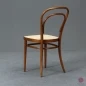 Preview: Thonet 214 Nussbaum Braun Bugholzstuhl mit neuem Geflecht gebraucht