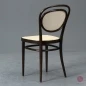 Preview: Thonet 215 R Dunkelbraun Bugholzstuhl mit neuem Geflecht gebraucht