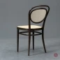 Preview: Thonet 215 R Dunkelbraun Bugholzstuhl mit neuem Geflecht gebraucht