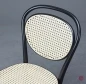 Preview: Thonet 215 R Schwarz Bugholzstuhl mit neuem Geflecht gebraucht