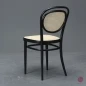Preview: Thonet 215 R Schwarz Bugholzstuhl mit neuem Geflecht gebraucht