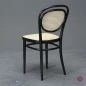 Preview: Thonet 215 R Schwarz Bugholzstuhl mit neuem Geflecht gebraucht