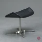 Preview: Thonet 808 Lounge Leder Sessel Schwarz mit Ottoman gebraucht