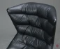 Preview: Thonet 808 Lounge Leder Sessel Schwarz mit Ottoman gebraucht
