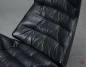 Preview: Thonet 808 Lounge Leder Sessel Schwarz mit Ottoman gebraucht