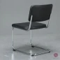Preview: Thonet S32 PV Freischwinger Leder Schwarz gebraucht