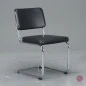 Preview: Thonet S32 PV Freischwinger Leder Schwarz gebraucht
