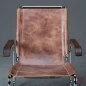 Preview: Thonet S35 L Pure Materials Freischwinger Sessel mit Büffelleder NEU