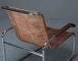 Preview: Thonet S35 L Pure Materials Freischwinger Sessel mit Büffelleder NEU