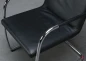 Preview: Thonet S61 Leder Freischwinger Konferenzstuhl Schwarz gebraucht