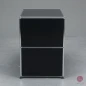 Preview: USM Haller Sideboard Schwarz mit zwei Fächern 75 x 75 x 50 cm gebraucht