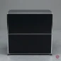 Preview: USM Haller Sideboard Schwarz mit zwei Fächern 75 x 75 x 50 cm gebraucht
