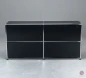 Preview: USM Haller Sideboard Schwarz mit vier Fächern gebraucht