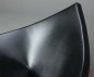 Preview: Vitra Coconut Chair Lounge Sessel Leder Schwarz Schale Weiß gebraucht