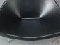 Preview: Vitra Coconut Chair Lounge Sessel Leder Schwarz Schale Weiß gebraucht