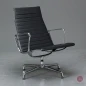 Preview: Vitra EA 116 Aluminium Chair Sessel Leder Schwarz gebraucht
