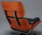 Preview: Vitra Eames Lounge Chair XL Palisander mit schwarzem Leder gebraucht