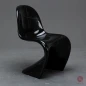 Preview: Vitra Panton Chair Classic Stuhl Schwarz Hochglanz gebraucht