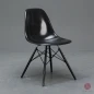 Preview: Vitra Eames DSW Side Chair Fiberglas Hermann Miller Schwarz Ahorngestell gebraucht