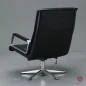 Preview: Wilkhahn Delta 2000 Lounge Sessel Leder Schwarz 1970er Vintage - gebraucht