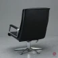Preview: Wilkhahn Delta 2000 Lounge Sessel Leder Schwarz 1970er Vintage - gebraucht