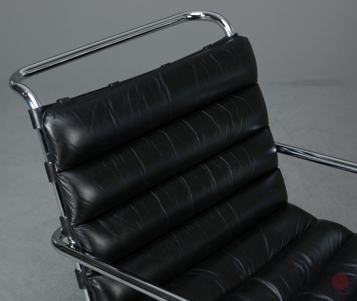 Preview: Knoll MR Lounge Sessel mit Armlehnen in Schwarz Freischwinger gebraucht
