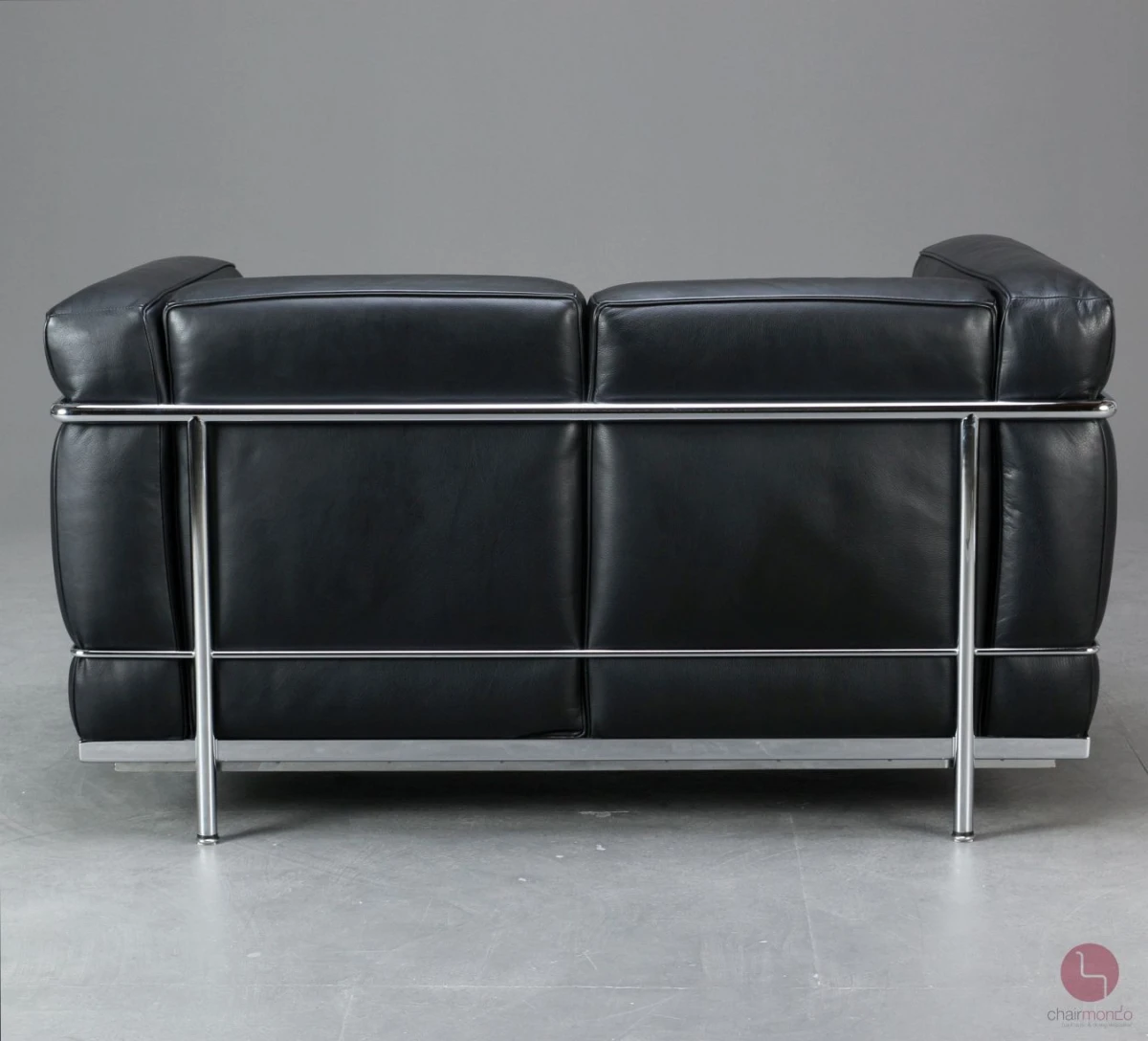 Cassina LC2 Le Corbusier 2-Sitzer Sessel Leder Schwarz gebraucht