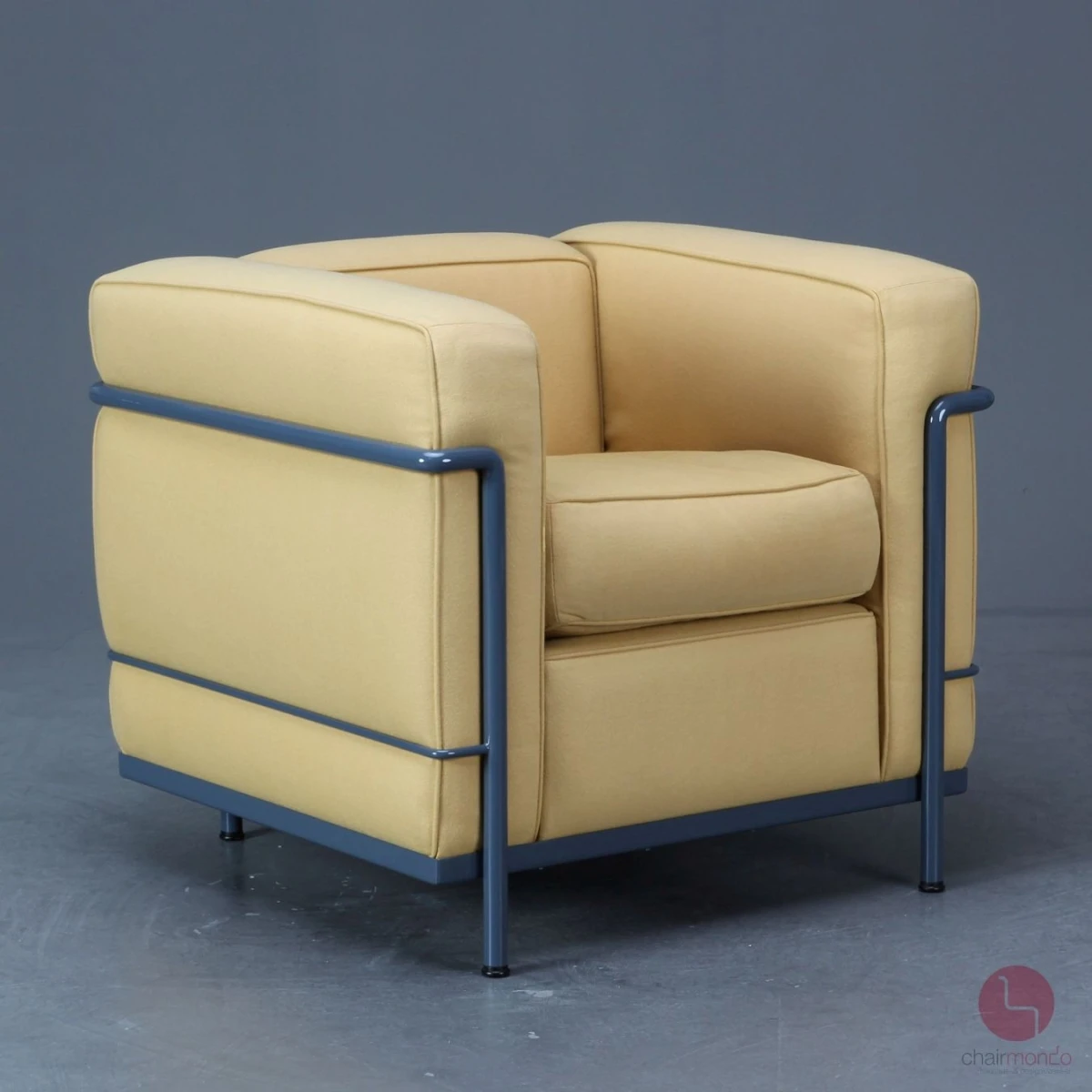 Cassina LC2 Le Corbusier Sessel Stoff Gelb gebraucht