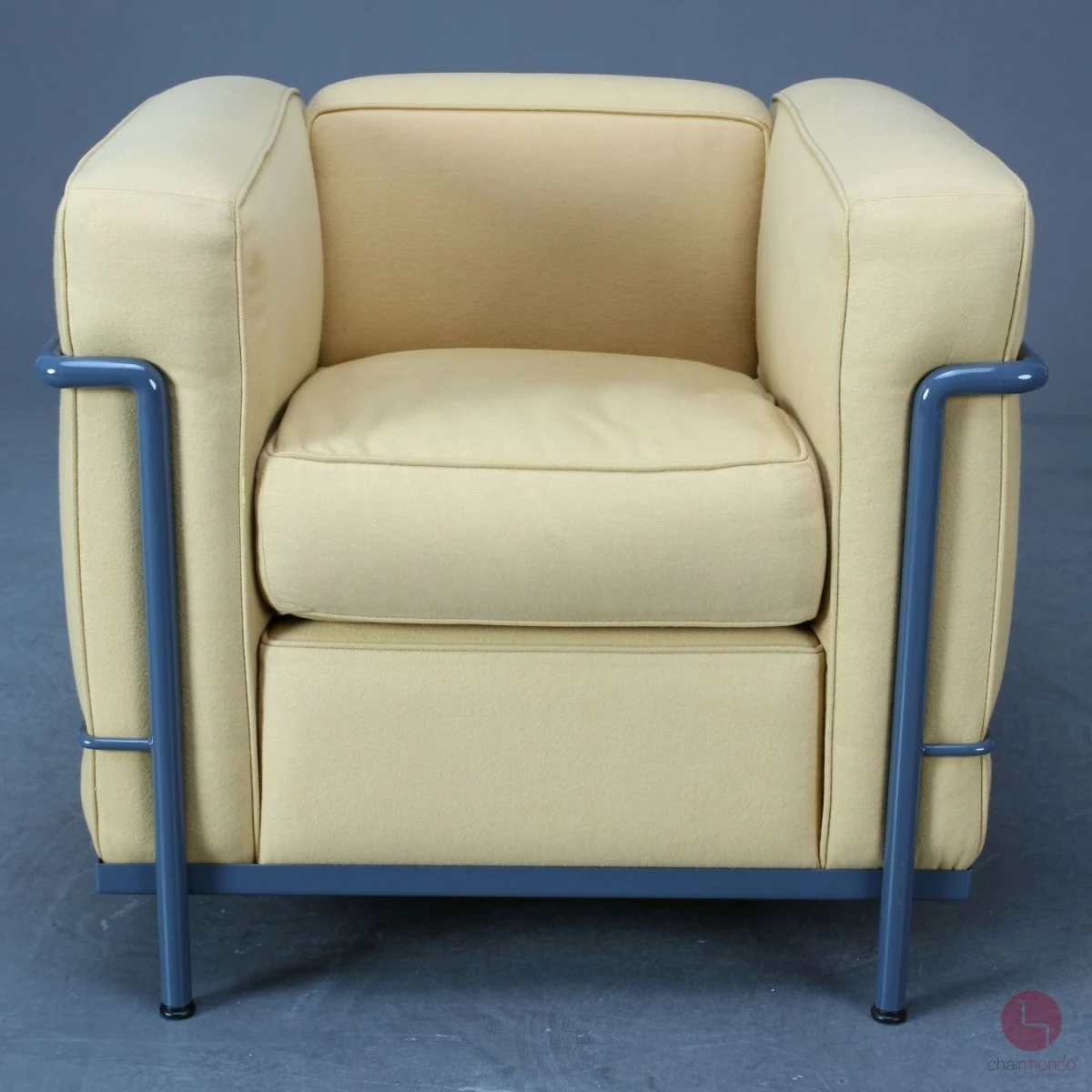 Cassina LC2 Le Corbusier Sessel Stoff Gelb gebraucht