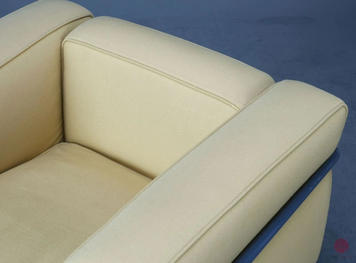 Cassina LC2 Le Corbusier Sessel Stoff Gelb gebraucht