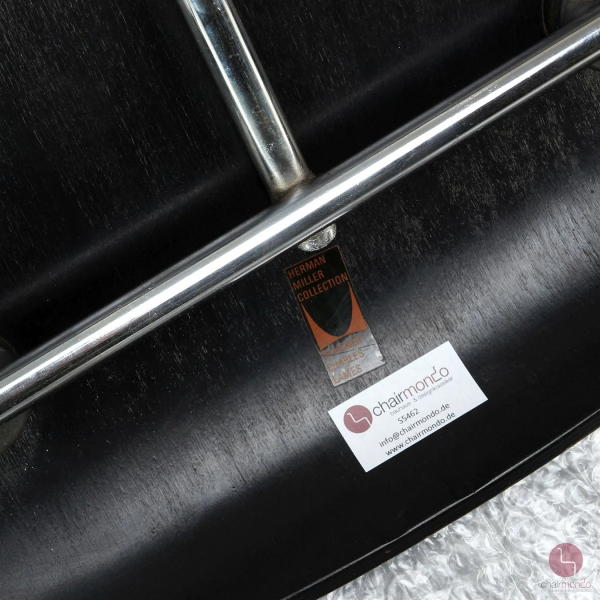 Vitra / Herman Miller LCM Lounge Chair Metal Stuhl Schwarz gebraucht