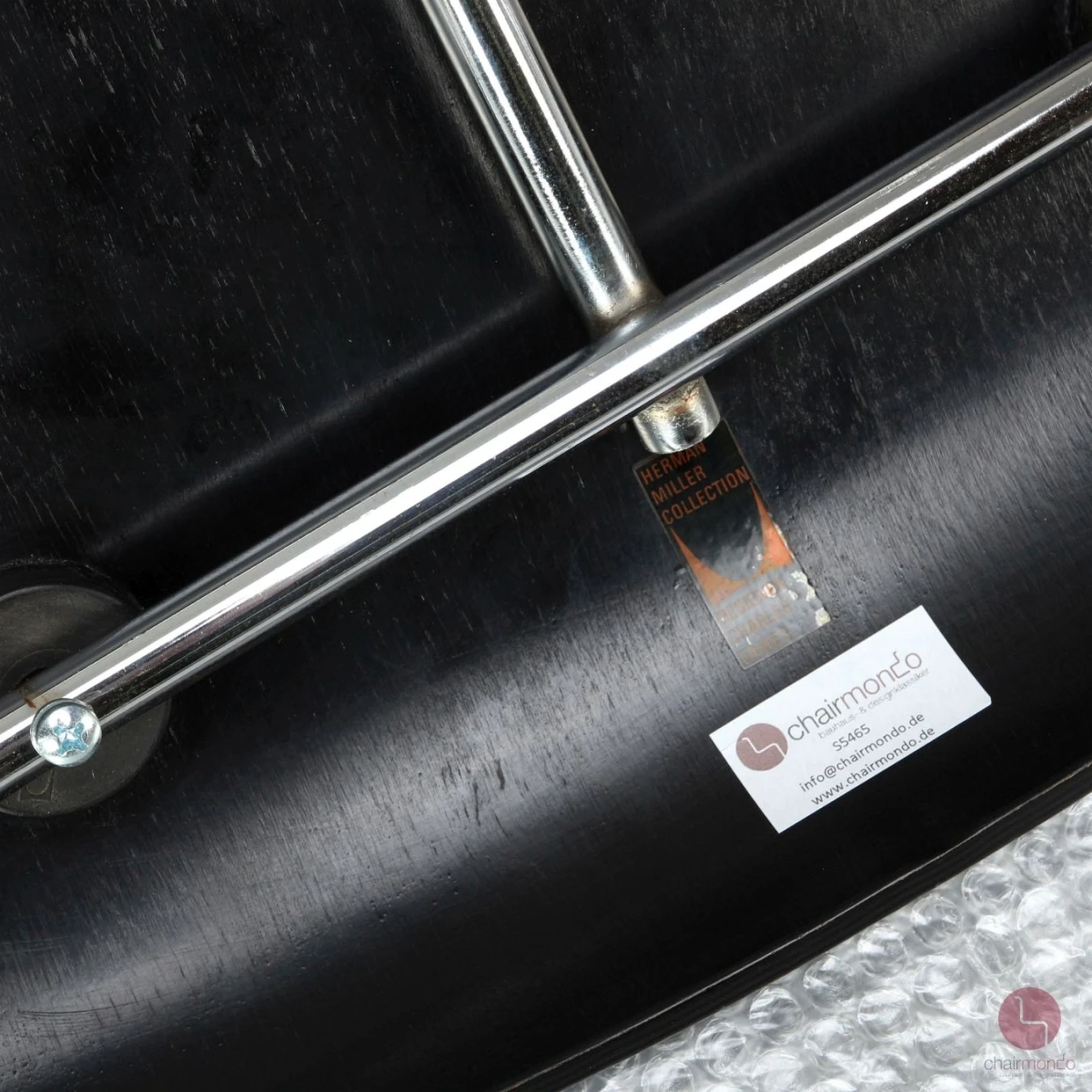 Vitra / Herman Miller LCM Lounge Chair Metal Stuhl Schwarz gebraucht