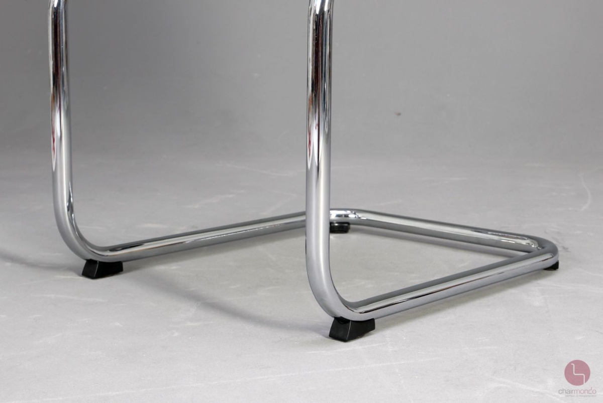 Preview: Filzgleiter-Set passend für Thonet Stahlrohrfreischwinger mit Loch (Schwarz)